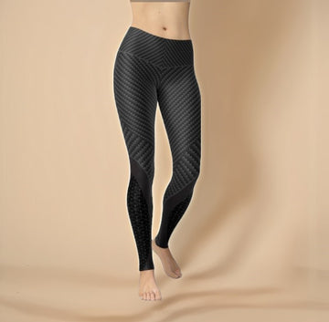 Womens Carbon Fiber Sports Leggings